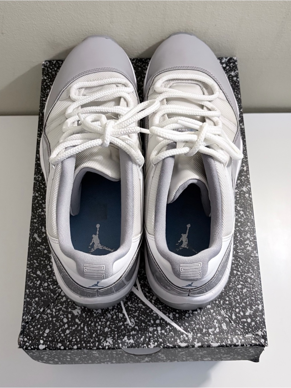 Men’s Jordan 11 Retro Low Cement Gray - Picture 5 of 6